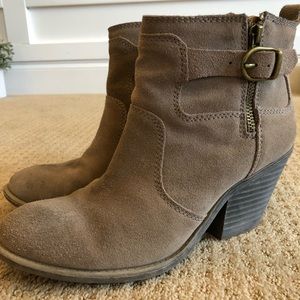Lucky Brand Leather Booties EUC